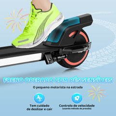 Trailforge C1- Kids Folding Electric Scooter 150W Motor with LED Front Light Handlebars, LED Display, Dual Brakes
