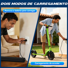 TRAILFORGE X8-Trailforge eletricoeletrica scooter 500W 10.4Ah 35km Adultos patinete jet bateria removível de 10 polegadas