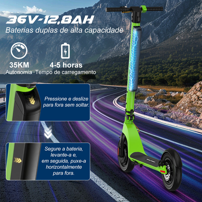 TRAILFORGE X8-Trailforge eletricoeletrica scooter 500W 10.4Ah 35km Adultos patinete jet bateria removível de 10 polegadas
