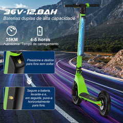 TRAILFORGE X8-Trailforge eletricoeletrica scooter 500W 10.4Ah 35km Adultos patinete jet bateria removível de 10 polegadas