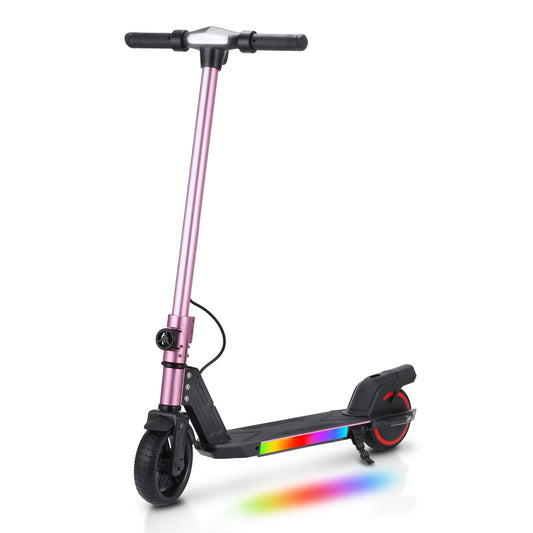 Trailforge C1- Kids Folding Electric Scooter 150W Motor with LED Front Light Handlebars, LED Display, Dual Brakes