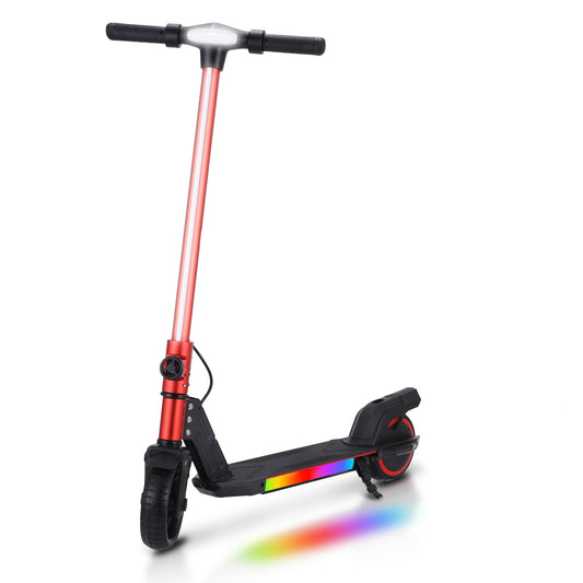Trailforge C1-Kids Folding Electric Scooter 150W Motor with LED Front Light Handlebars, LED Display, Dual Brakes