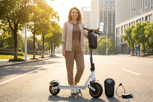 Descubra por que o Trailforge T1 é o "Primeiro Patinete" perfeito.