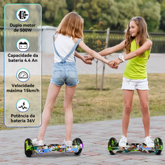 Presentes de Páscoa-Trailforge Hoverboard Skate Elétrico 6.5"-Preguiça-verde