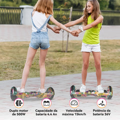 Presentes de Páscoa-Trailforge Hoverboard Skate Elétrico 6.5"-Preguiça rosa