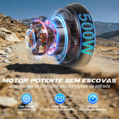 TRAILFORGE X8-Trailforge eletricoeletrica scooter 500W 10.4Ah 35km Adultos patinete jet bateria removível de 10 polegadas