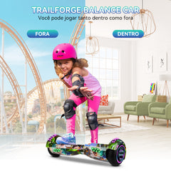 Presentes de Páscoa-Trailforge Hoverboard Skate Elétrico 6.5"-Preguiça-verde
