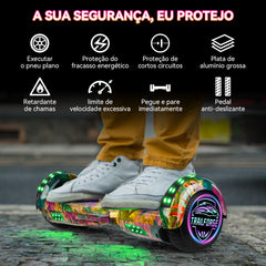 Presentes de Páscoa-Trailforge Hoverboard Skate Elétrico 6.5"-Preguiça rosa