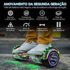 Presentes de Páscoa-Trailforge Hoverboard Skate Elétrico 6.5"-Preguiça-verde