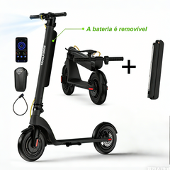 X8-Trailforge eletricoeletrica scooter 500W 10.4Ah 35km Adultos  patinete jet bateria removível de 10 polegadas