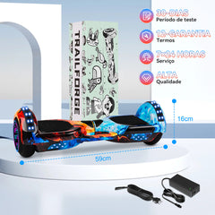Presentes de Páscoa-Trailforge Hoverboard Skate Elétrico 6.5"-Pequenino