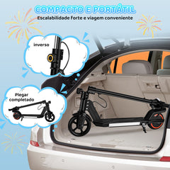 Trailforge  C1-Kids Folding Electric Scooter 150W Motor with LED Front Light Handlebars, LED Display, Dual Brakes