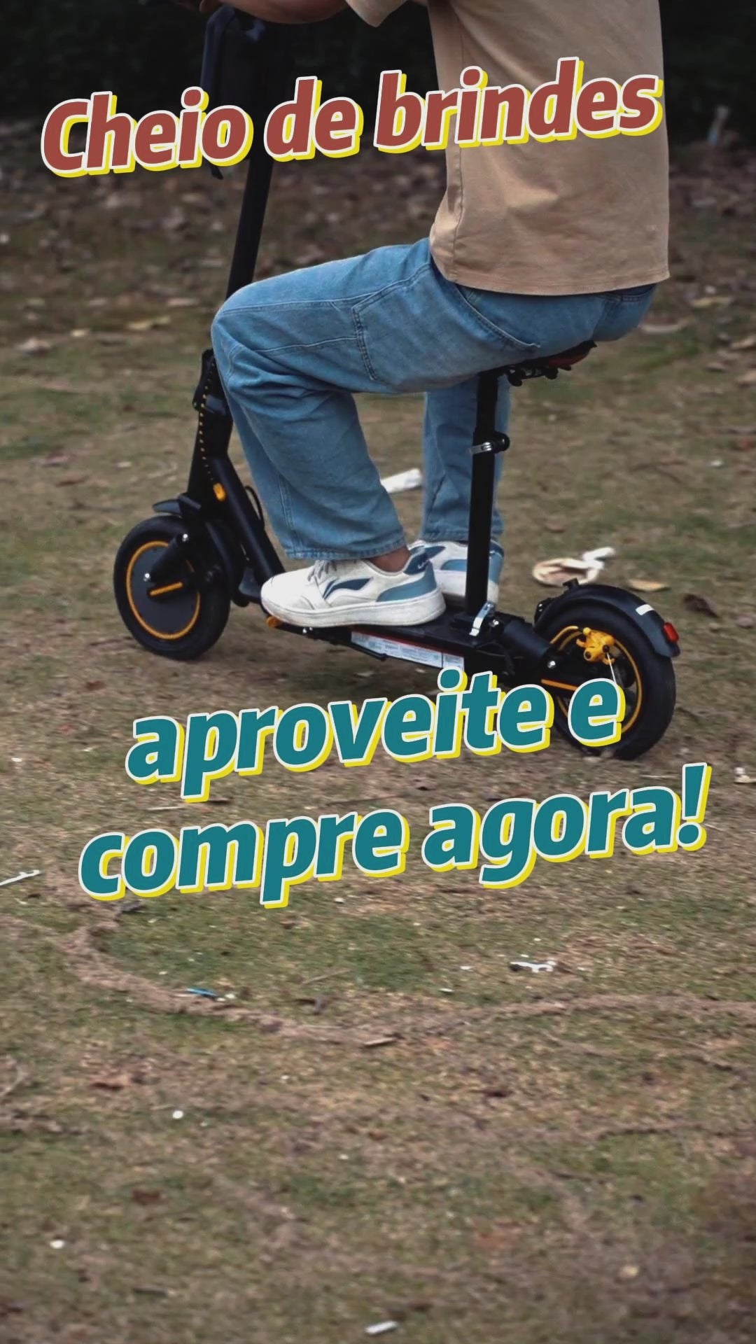 Patinete Elétrico T1 10.4A 10" Preto / Branco