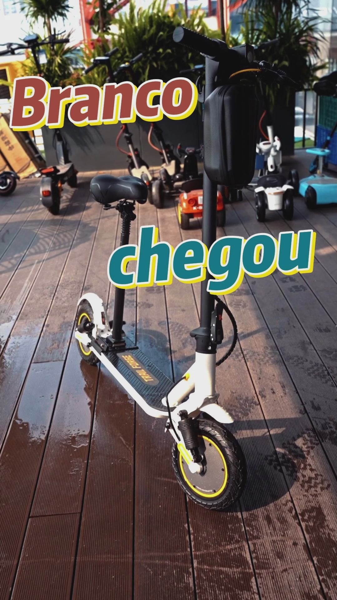 Patinete Elétrico T1 10.4A 10" Preto / Branco